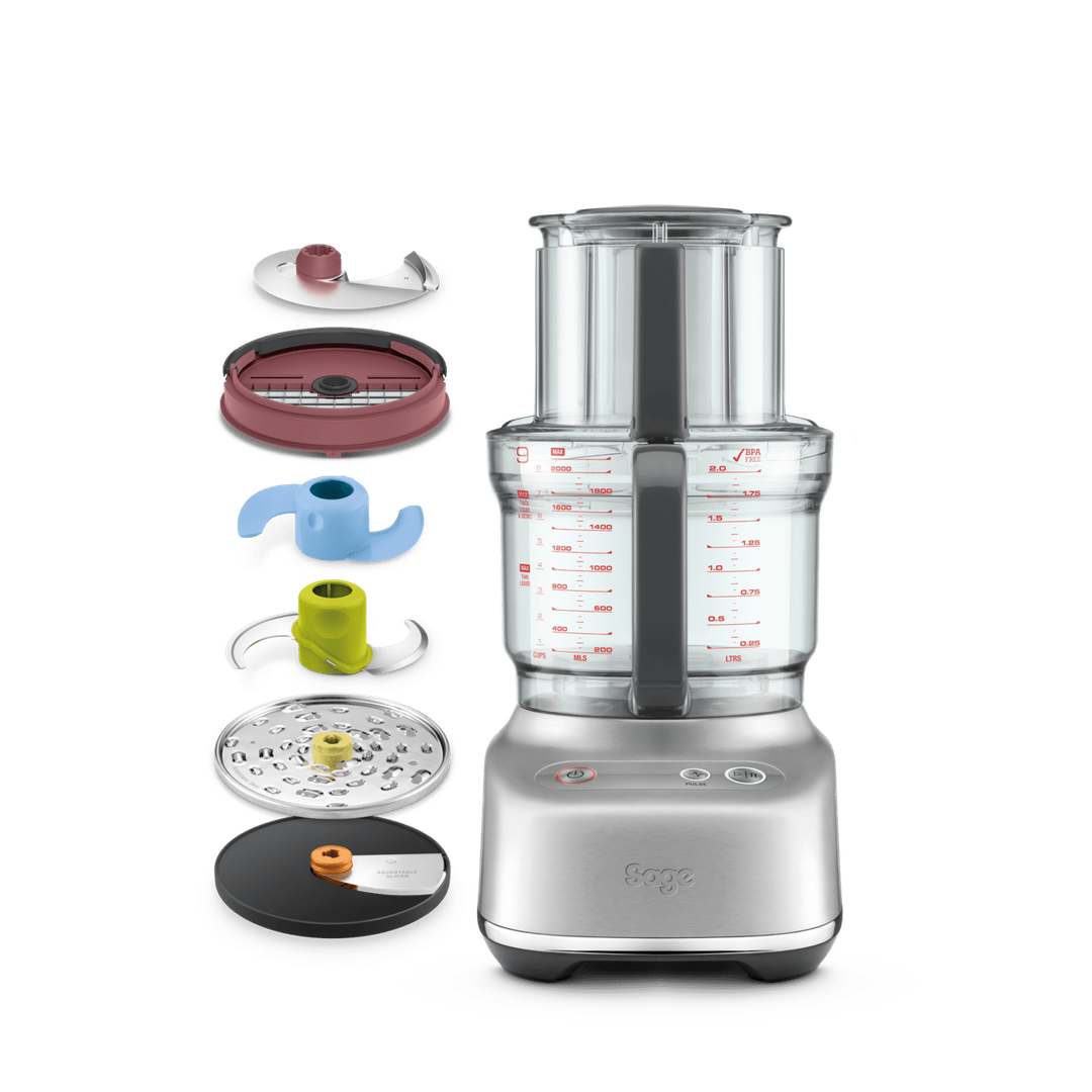 Sage The Paradice 9 Food Processor | Brushed Stainless Steel | SFP638BSS2GUK1 Sage Blender Euronics Ireland