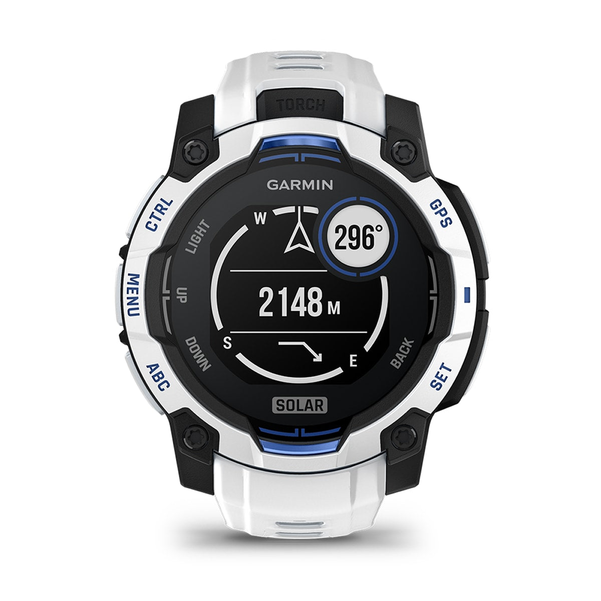 Garmin Instinct 3 45mm Solar Rugged GPS Smartwatch - display screen