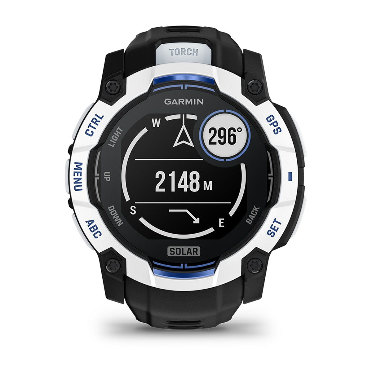Garmin Instinct 3 50mm Solar Rugged GPS Smartwatch - display screen