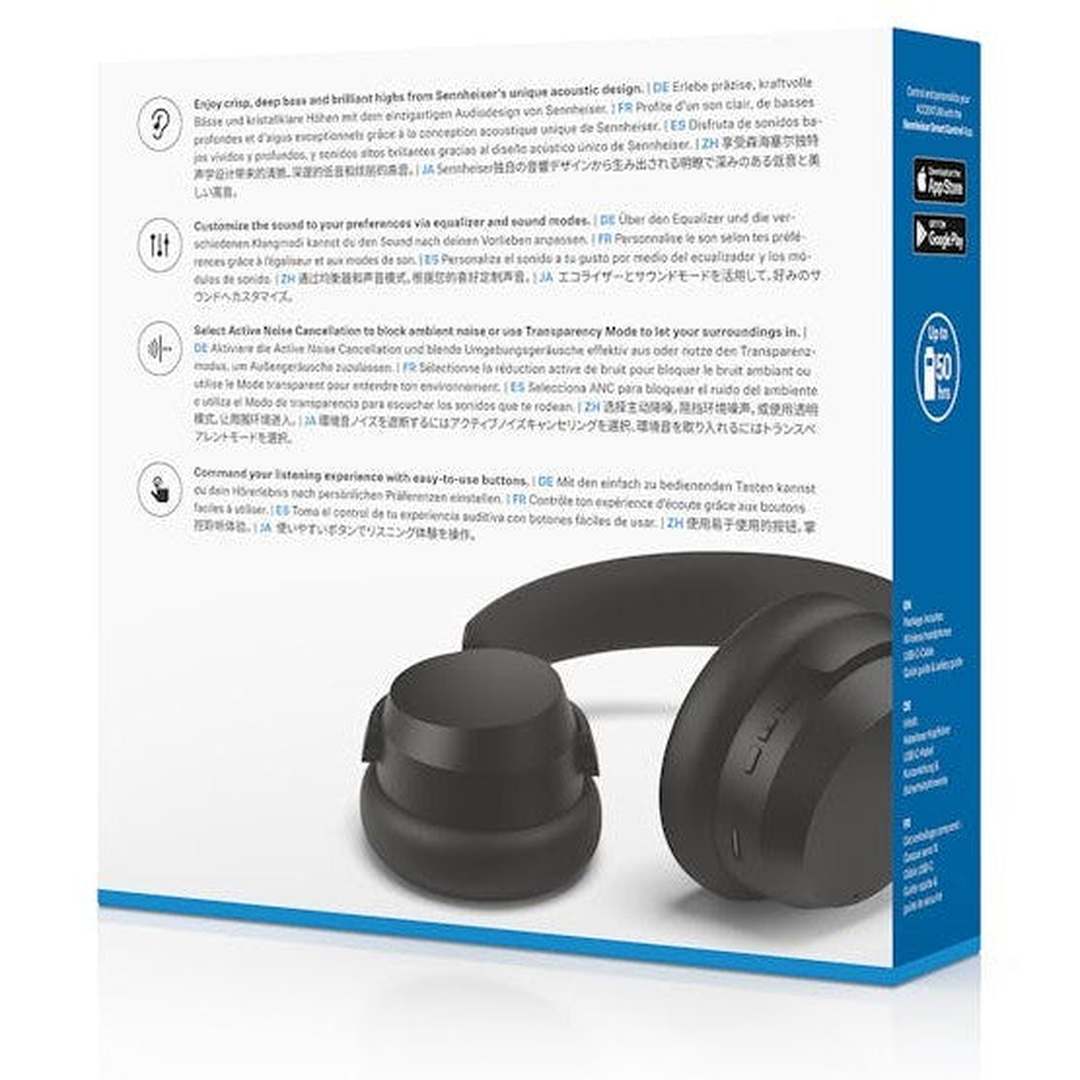 Sennheiser Accentum Black Wireless Headphones | 700174 Sennheiser Headphones Euronics Ireland
