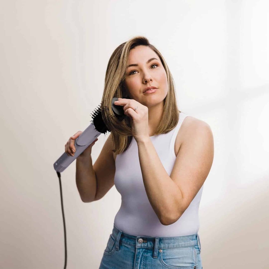 Shark FlexStyle 5 in 1 Air Styler and Hair Dryer with Storage Case - Lilac Frost | HD440PLUK Shark Hair Dryer Euronics Ireland