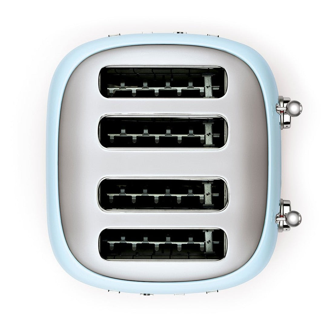 Smeg 50's Retro Style 4 Slice Pastel Blue Toaster | TSF03PBUK Smeg Toaster Euronics Ireland