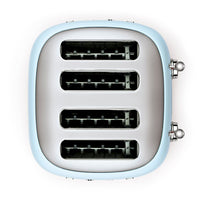 Smeg 50's Retro Style 4 Slice Pastel Blue Toaster | TSF03PBUK Smeg Toaster Euronics Ireland