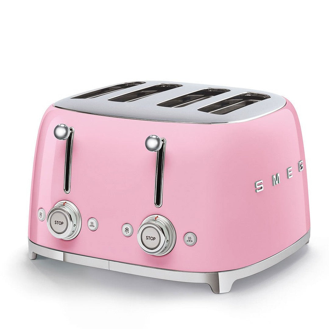 Smeg 50's Retro Style 4 Slice Pink Toaster | TSF03PKUK Smeg Toaster Euronics Ireland