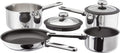 Stellar Stay Cool 4 Piece Draining Saucepan Set SLB2 full set studio shot