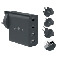 Veho TA-45 45W Multi-Region Universal USB Travel Charger | VAA-700-TA45