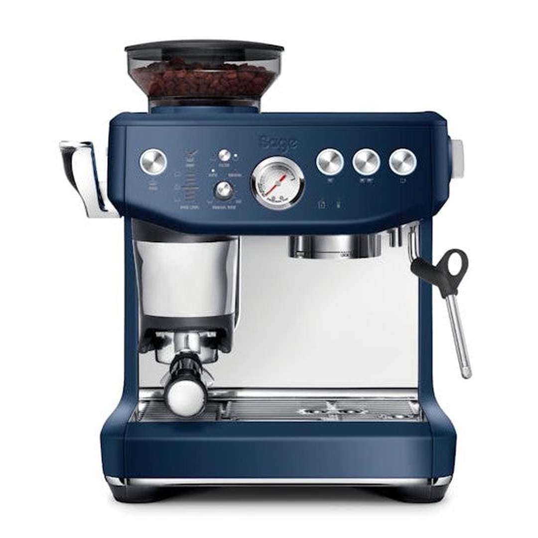 The Barista Express™ Impress by Sage Blue | SES876DBL4GUK1 Sage Coffee Machine Euronics Ireland