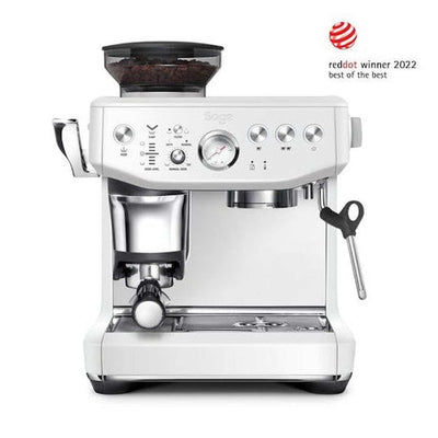 The Barista Express™ Impress by Sage White | SES876SST4GUK1 Sage Coffee Machine Euronics Ireland