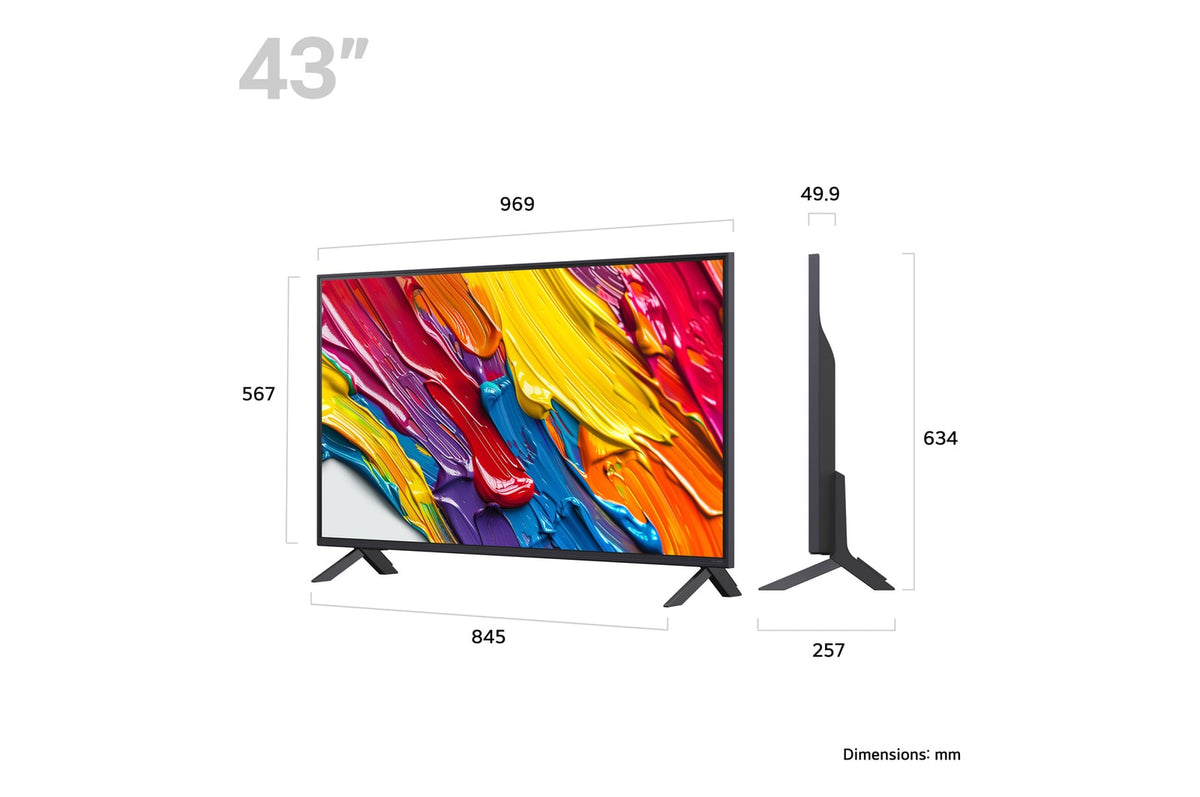 LG QNED70 43" 4K UHD QNED Smart TV | 43QNED70A6A.AEK LG TV Euronics Ireland