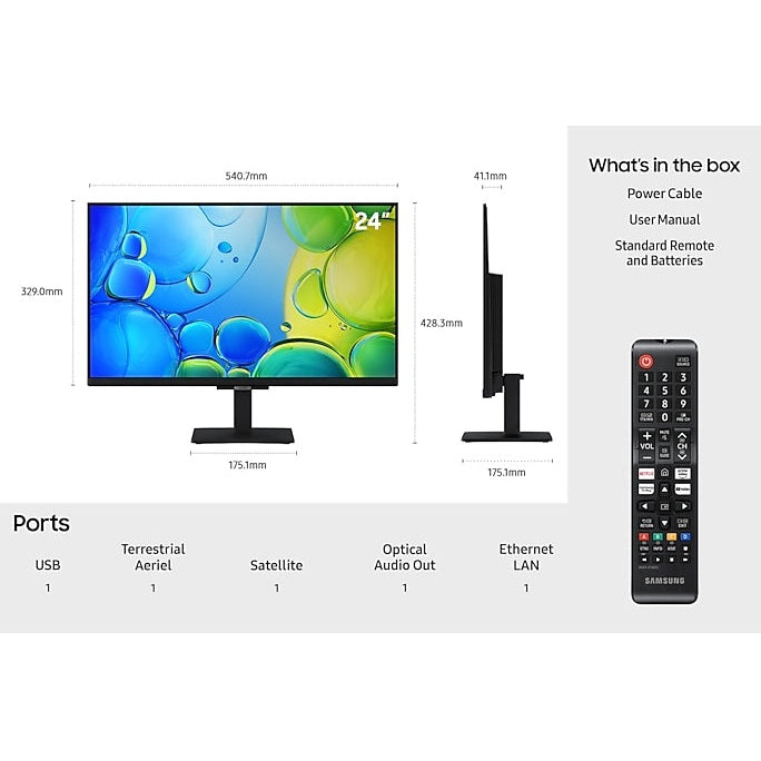 Samsung Full HD 24″ Smart TV | UE24F6000FKXXU