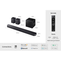 Samsung Q930F Q‑Series 9.1.4‑Channel Soundbar with Subwoofer & Rear Speakers | HW-Q930F/XU