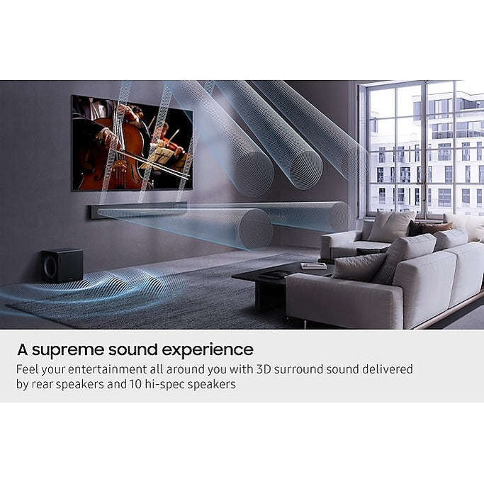 Samsung QS700F Q‑Series 3.1.2‑Channel Soundbar with Wireless Subwoofer | HW‑QS700F/XU