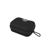 Hyperice Venom Go Carry Case, black, open with pod nested inside