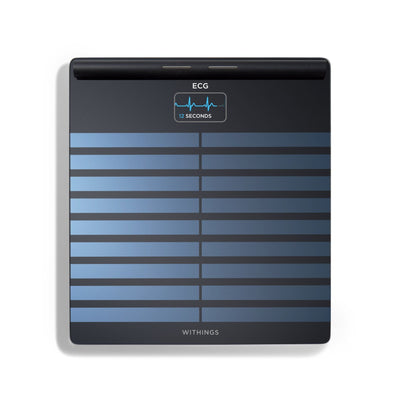 Withings Body Scan - Smart Scale with ECG, Body Composition & Segmental Analysis - Black | 78-WBS08-Black-All-Inter
