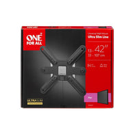 One For All Ultra Slim Wall Mount, 13-43" TVs, Max Load 40kg