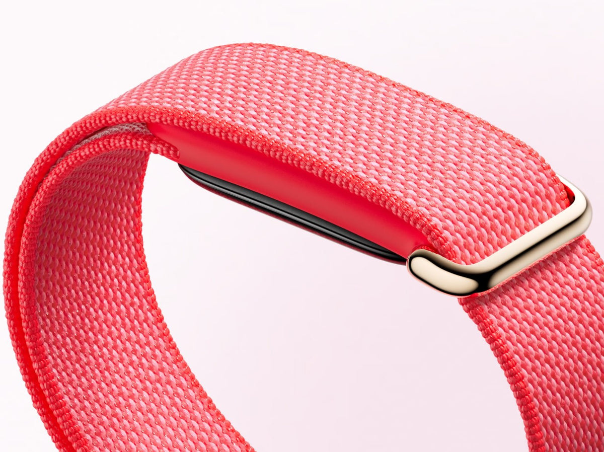 Google Fitbit Air Fitness Tracker - Berry - buckle close-up