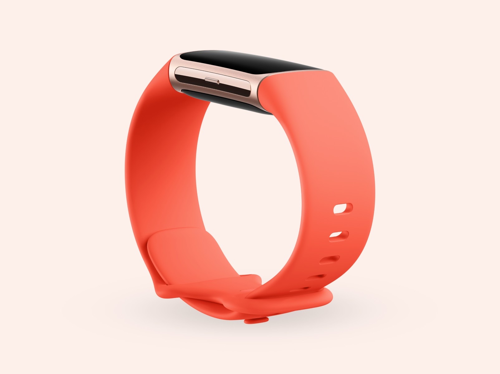 Fitbit Charge 6 - Advanced Fitness Tracker with GPS, Google Maps & NFC Payments - Coral/Champagne Gold Aluminium | 79-GA05184-GB