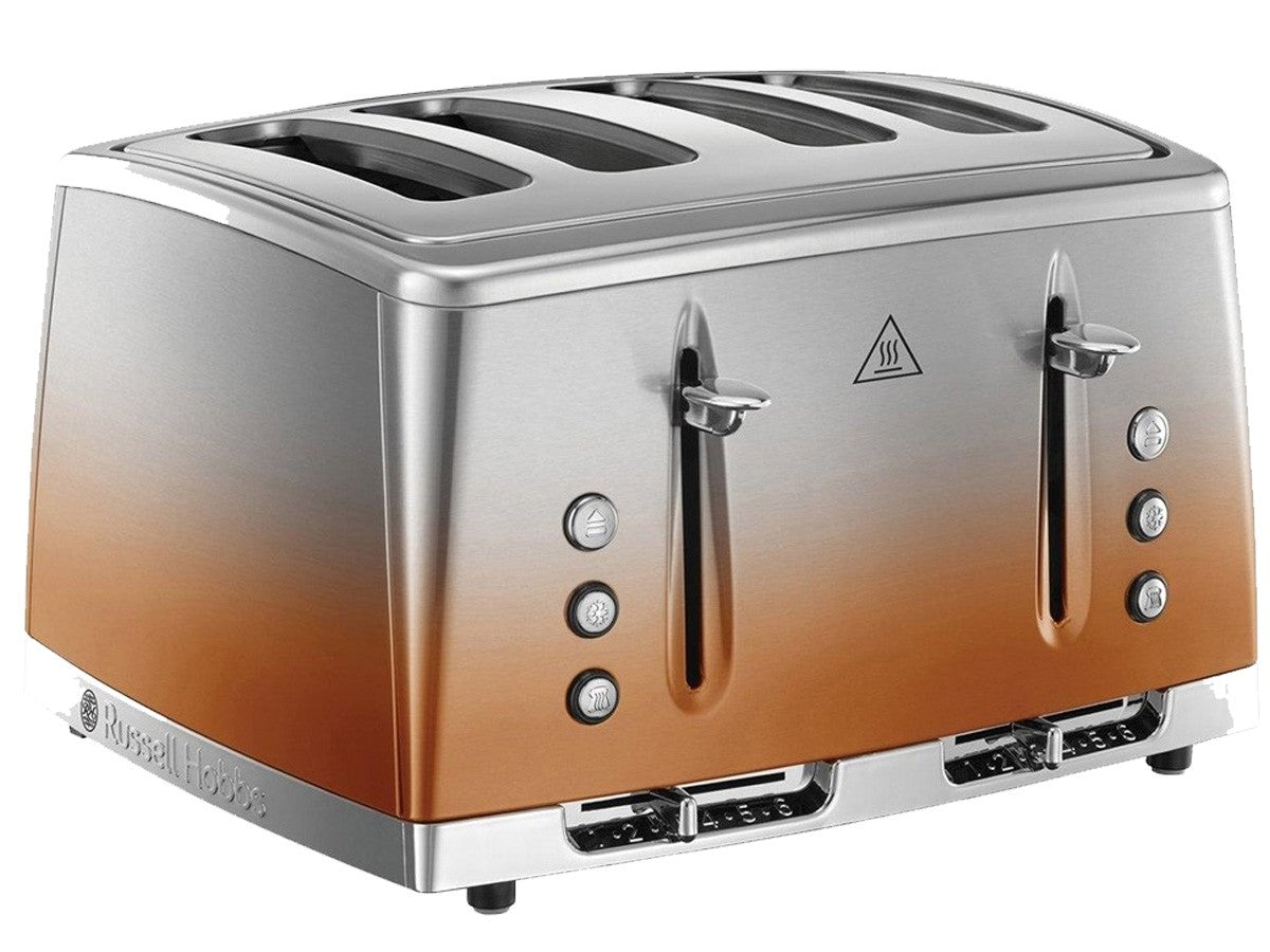 Copper 4 slice outlet toaster