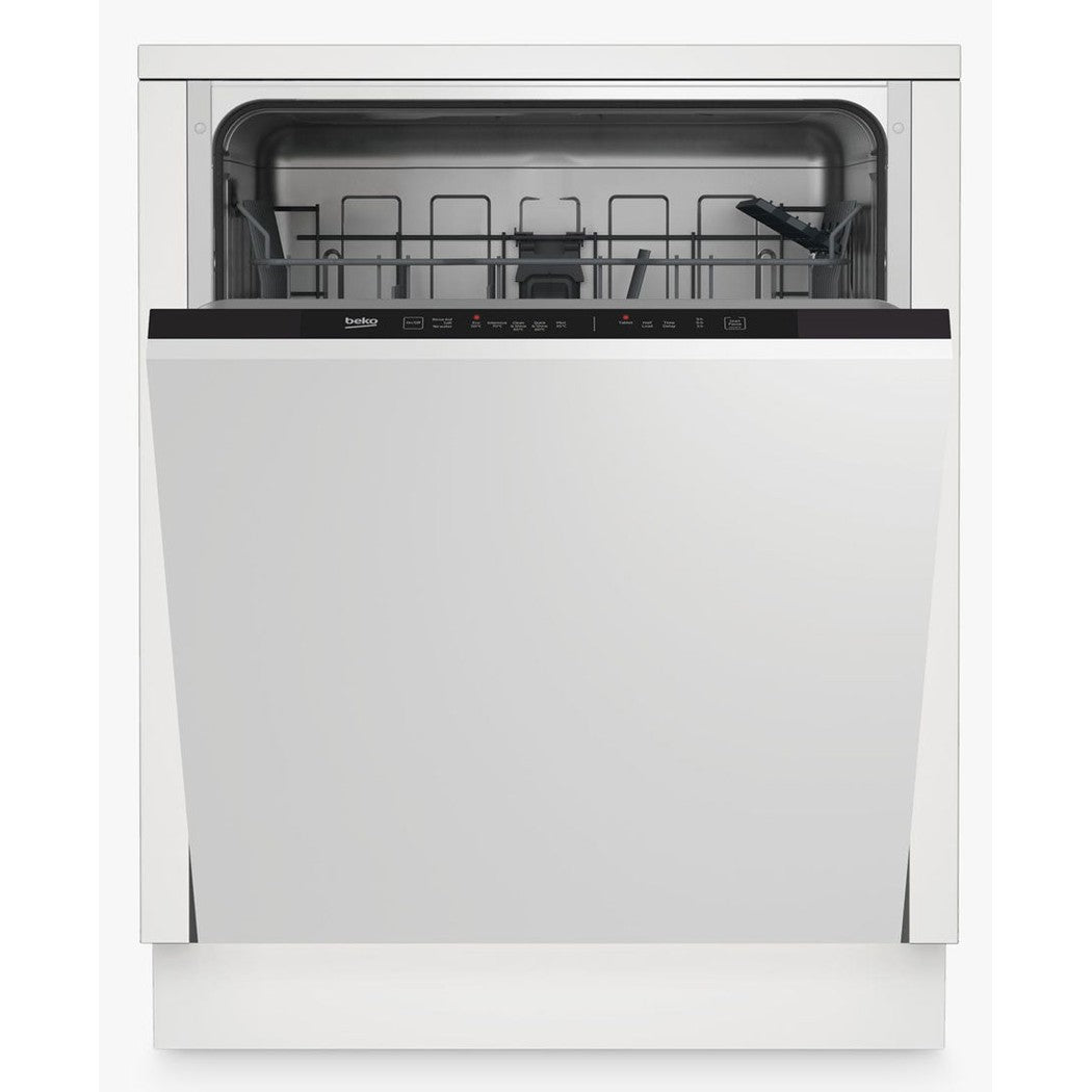 Beko 13 Place Integrated Dishwasher - Integrated - front view, close crop