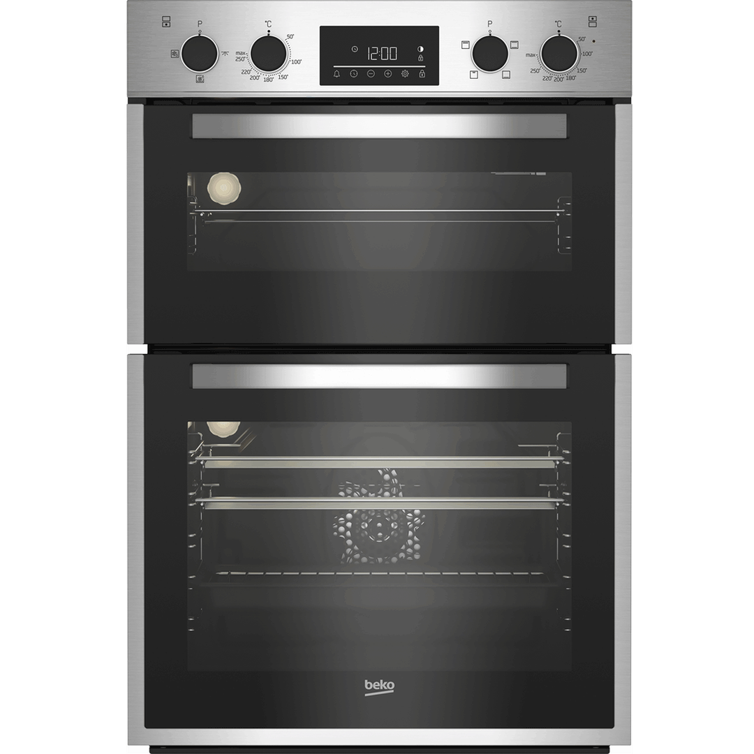 Beko 60cm Built-in RecycledNet™ High Specification Built-in Double Oven | BBDF26300X Beko Oven Euronics Ireland
