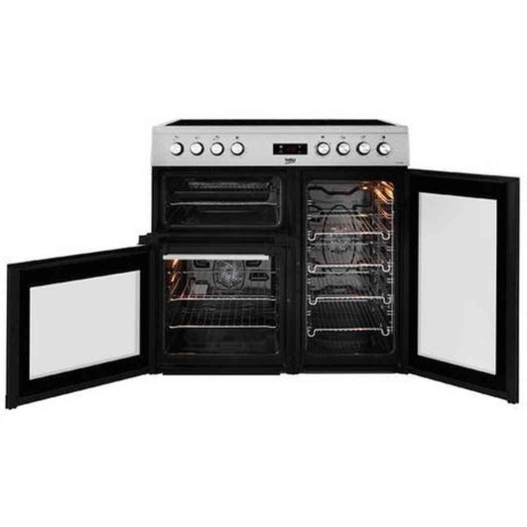 Beko 90cm Electric Range Cooker | KDVF90 Beko Range Cooker Euronics Ireland