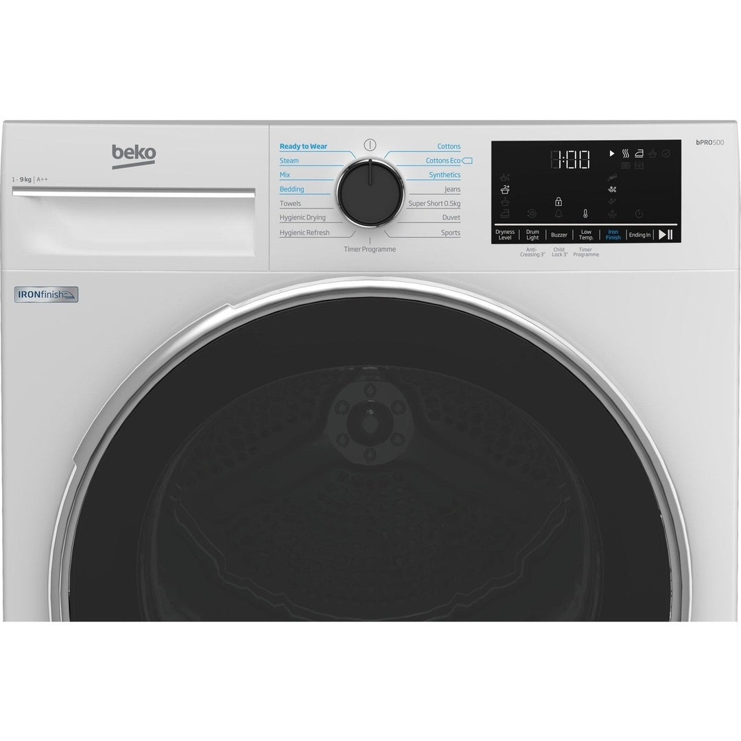 Beko 9kg Heat Pump Dryer with IronFinish™ | B5T4923IW Beko Tumble Dryer Euronics Ireland