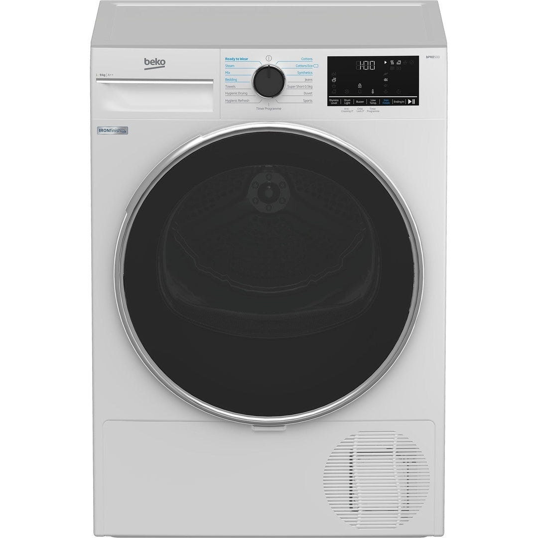 Beko 9kg Heat Pump Dryer with IronFinish™ | B5T4923IW Beko Tumble Dryer Euronics Ireland