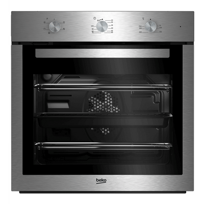 Beko AeroPerfect™ 60cm Built-in RecycledNet™ Single Fan Oven | BBIF16100X Beko Oven Euronics Ireland