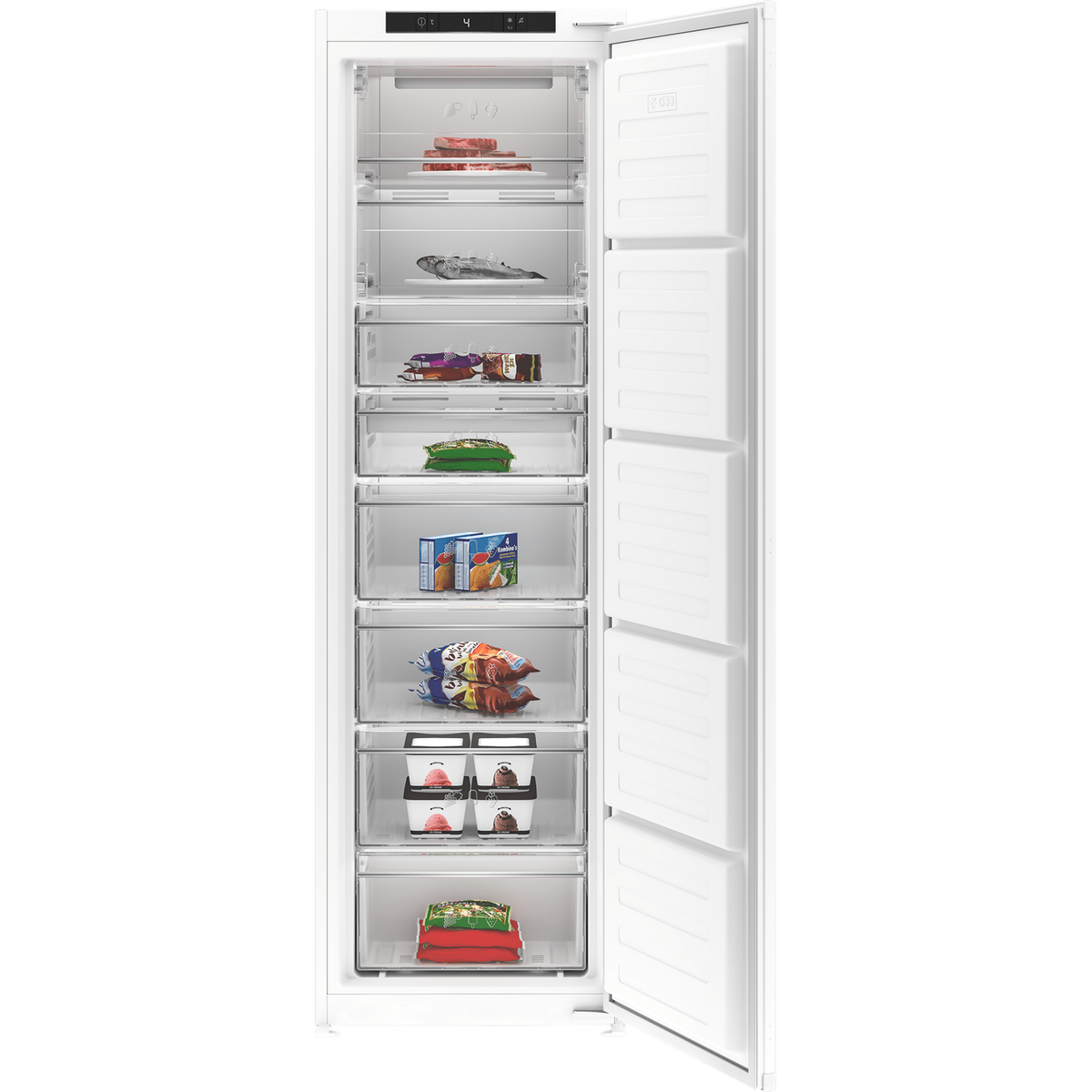 Blomberg Tall Integrated Frost Free Freezer | FNT3454i Blomberg Freezer Euronics Ireland