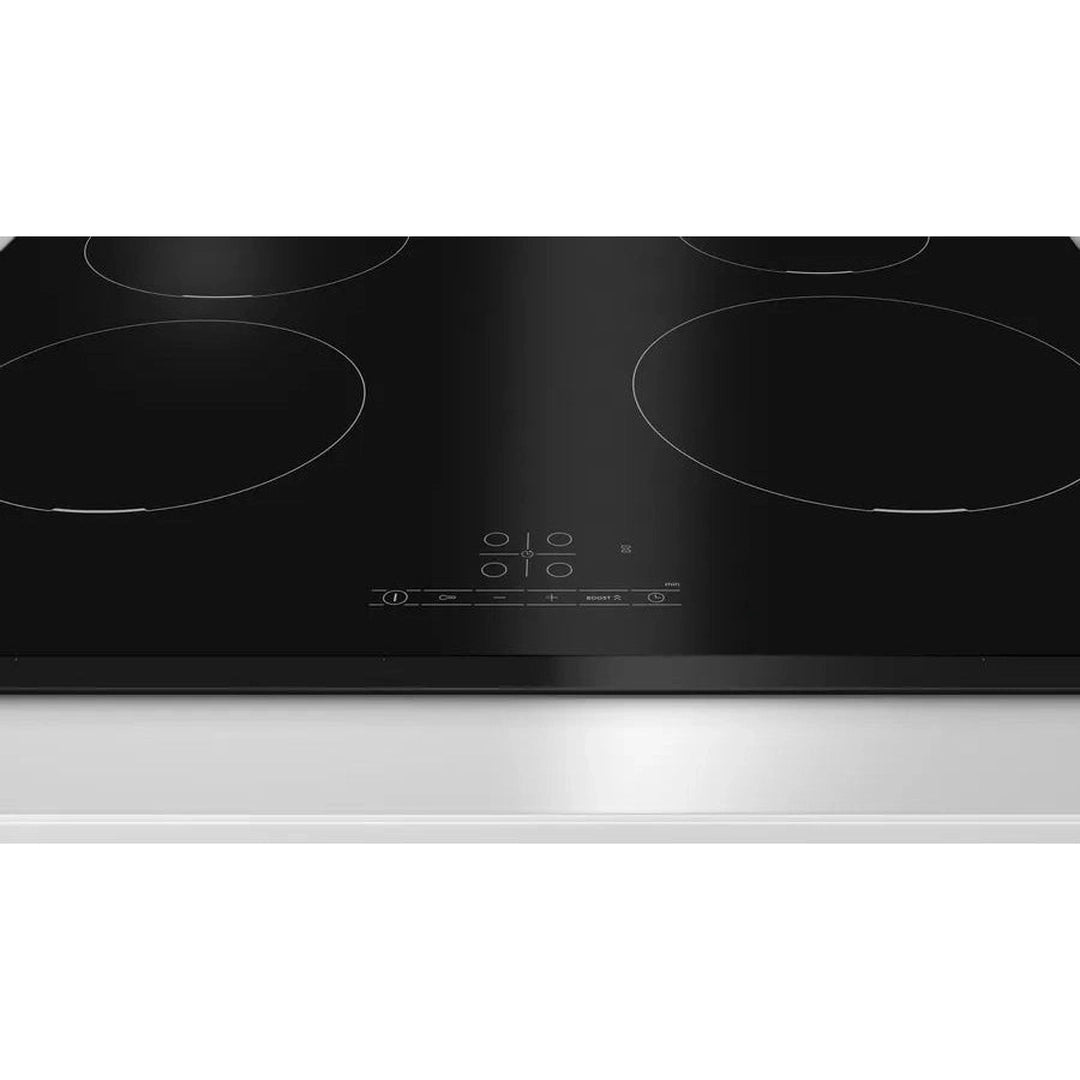 Bosch Series 4 PIE631BB5E induction hob, close-up of zones and controls
