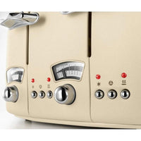 DeLonghi Argento Toaster | Flora Cream DeLonghi Toaster Euronics Ireland