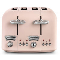 DeLonghi Argento Toaster | Flora Pink DeLonghi Toaster Euronics Ireland