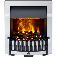 Dimplex Danville OptiMyst with 2kW Fan Heater | Chrome Dimplex Electric Fire Euronics Ireland