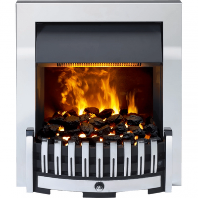 Dimplex Danville OptiMyst with 2kW Fan Heater | Chrome Dimplex Electric Fire Euronics Ireland