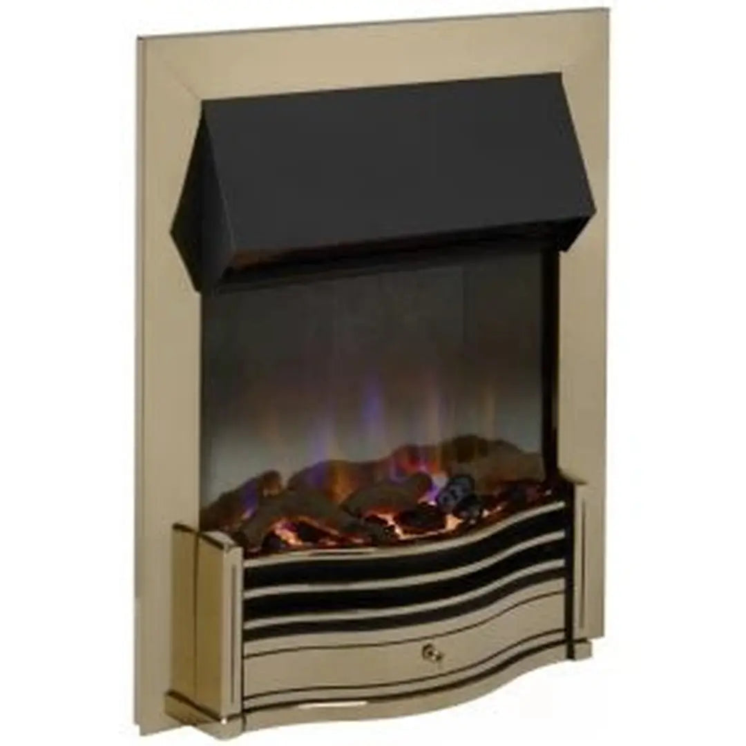 Dimplex Dumfries Optiflame 3D Inset Electric Fire | Antique Brass Dimplex Electric Fire Euronics Ireland