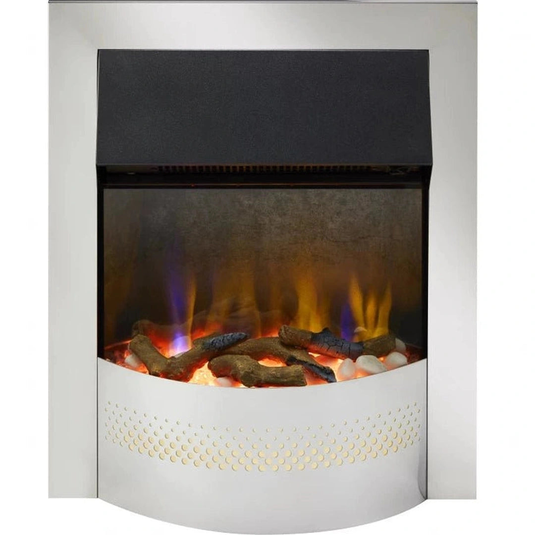 Dimplex Portree Chrome Optiflame Inset 3D Electric Fire | Chrome Dimplex Electric Fire Euronics Ireland