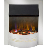 Dimplex Portree Chrome Optiflame Inset 3D Electric Fire | Chrome Dimplex Electric Fire Euronics Ireland