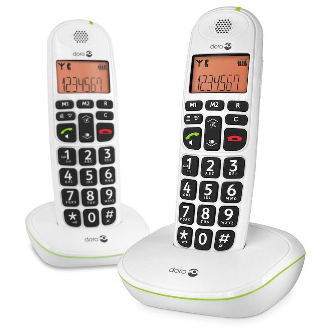 Doro PhoneEasy Cordless Landline Telephones | 100WDUO Doro Telephone Euronics Ireland