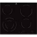 Electrolux 60cm 4 Zone Built-In Electric Hob Black | EHF6241FOK Electrolux Hob Euronics Ireland