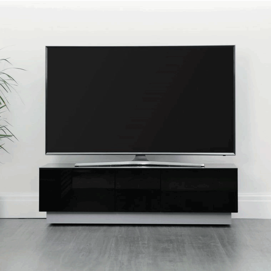 Element Modular 85cm Black Cabinet TV Stand Alphason Stand Euronics Ireland