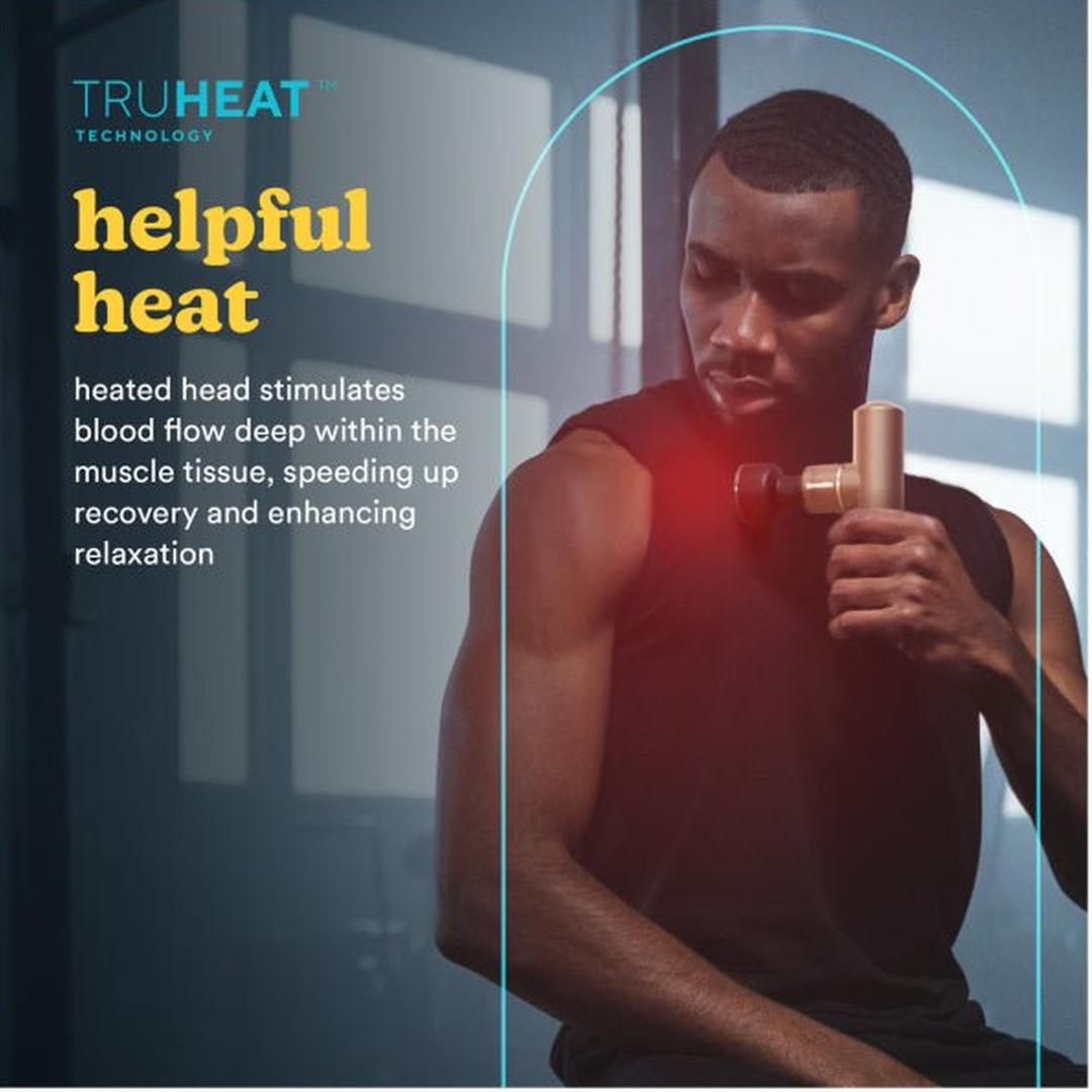 Homedics Myti Mini Massage Gun with Heated Head | HHP-65TC Homedics Massage Gun Euronics Ireland