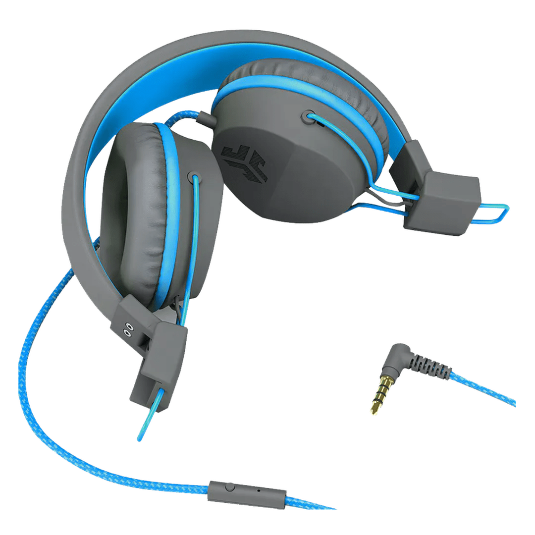 JLAB JBuddies Studio Headphones | Grey / Blue JLAB Headphones Euronics Ireland