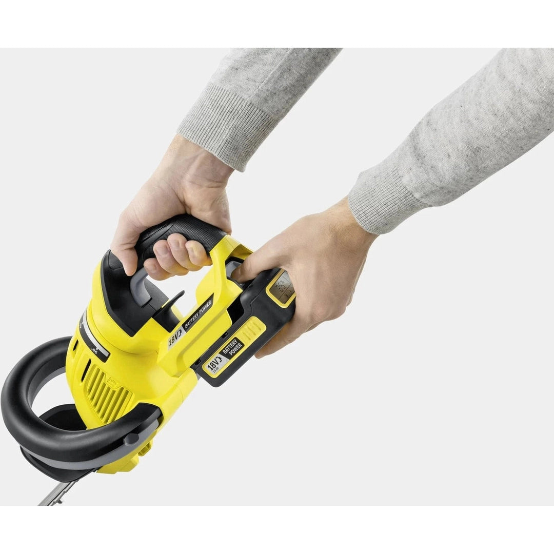 Karcher HGE 18-50 Cordless Hedge Trimmer | Yellow Karcher Hedge Trimmer Euronics Ireland