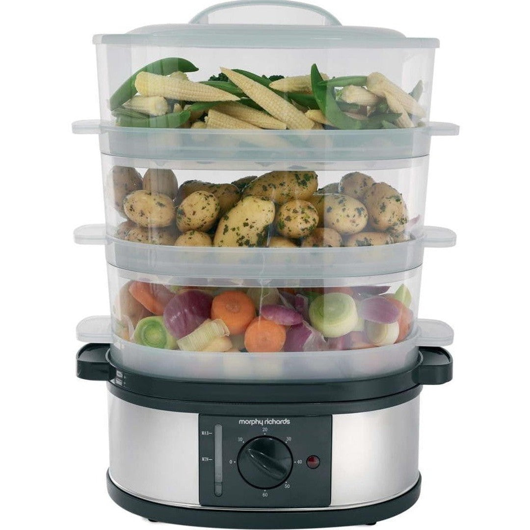 Morphy Richards 3 Tier Food Steamer | 48755 Morphy Richards Food Steamer Euronics Ireland