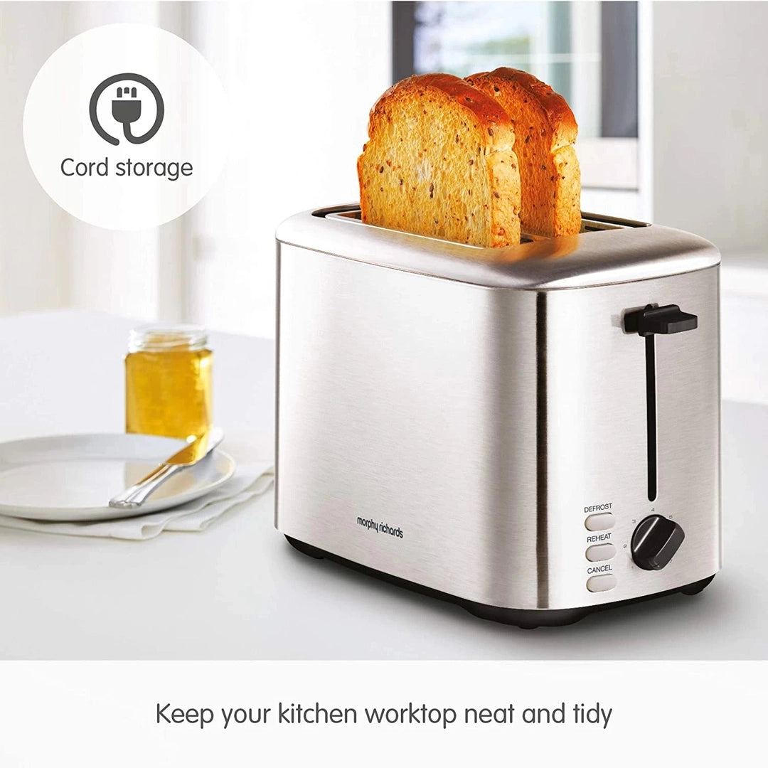 Morphy Richards Equip 2 Slice Stainless Toaster | 222067 Morphy Richards Toaster Euronics Ireland