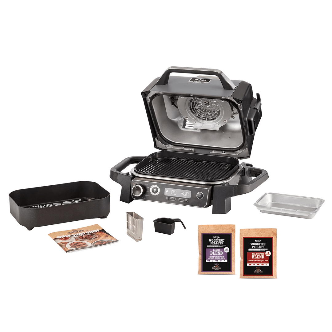 Ninja Woodfire Electric Outdoor BBQ Grill & Smoker | OG701UK Ninja Grill Euronics Ireland