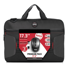 Port Designs Premium Bundle | 15.6" Laptop Carry Case & Wireless Mouse