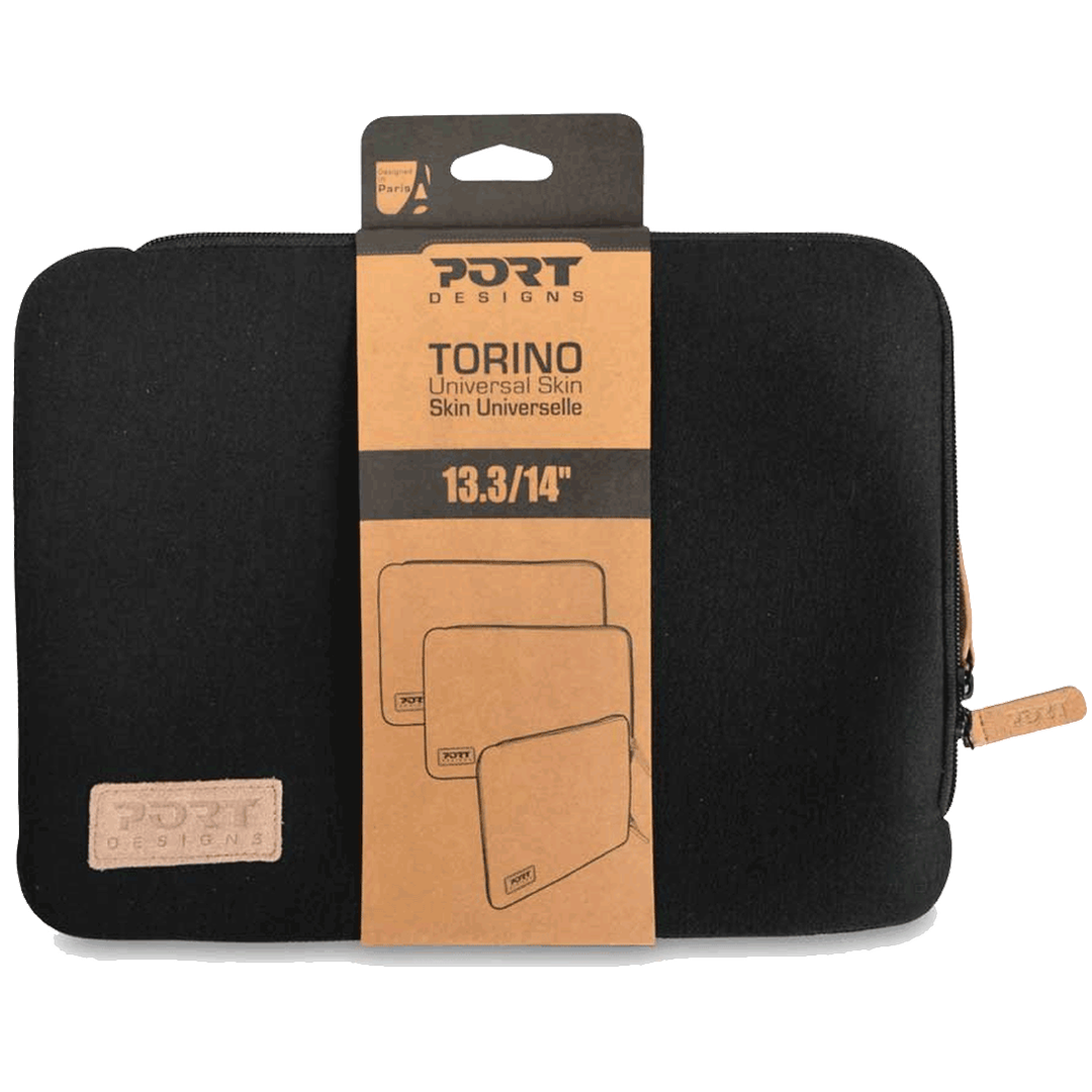 Port Designs Torino 14" Laptop Sleeve | Black Port Laptop Bag Euronics Ireland