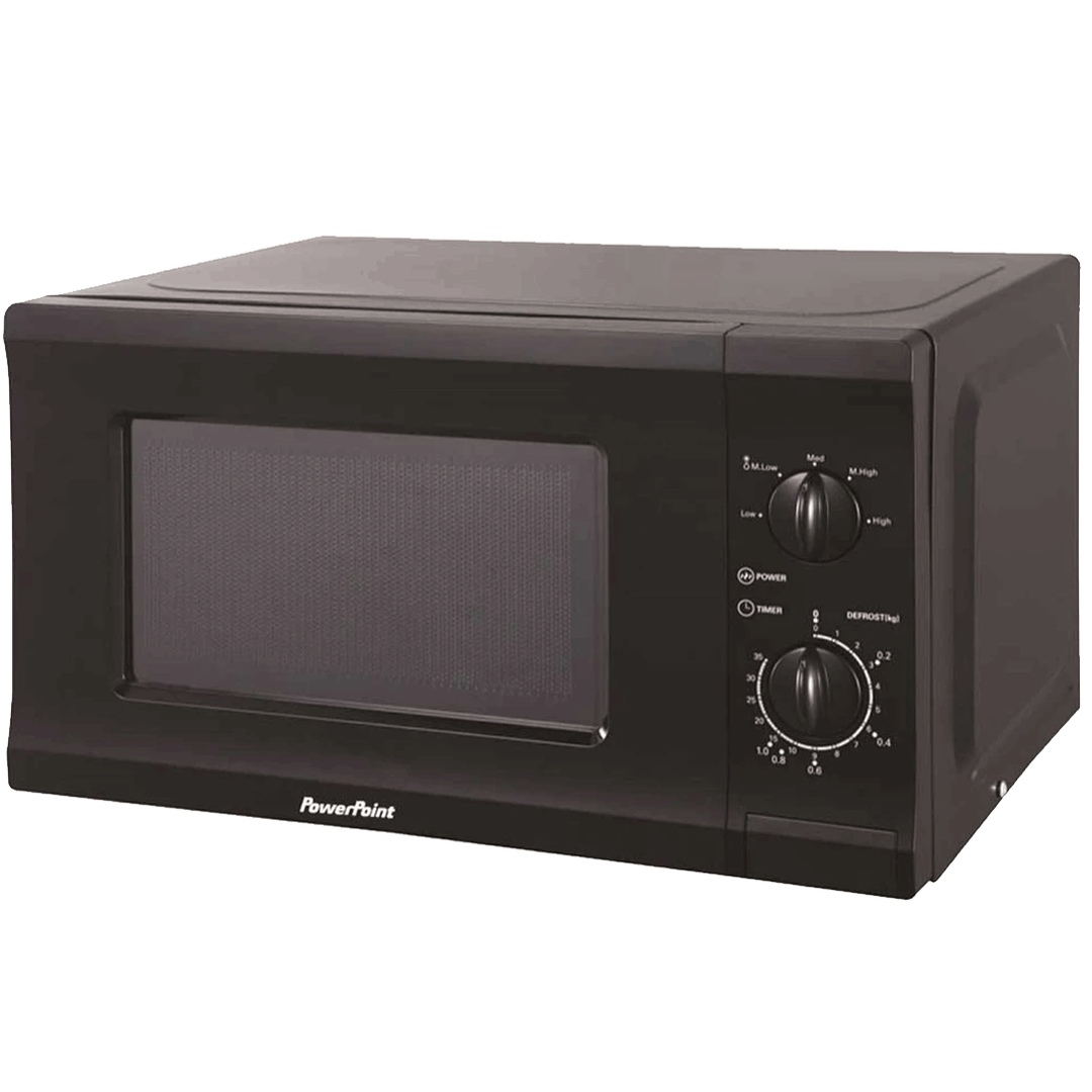 Powerpoint 700W Black Microwave | P22720CPMBL Powerpoint Microwave Euronics Ireland