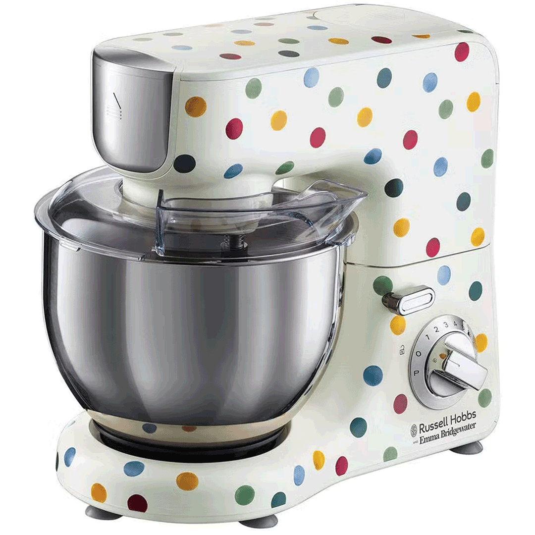 Russell Hobbs x Emma Bridgewater Polka Dot 1000W Stand Mixer Russell Hobbs Mixer Euronics Ireland